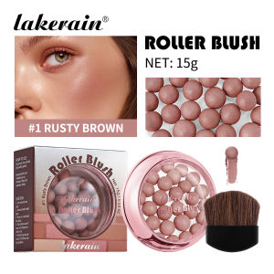 lakerain Roller Blush | Pearl Bead Blush Balls | Soft Glow & Long-Lasting Finish|Pearl Bead Roller Blush | Natural Glow Cheek Color