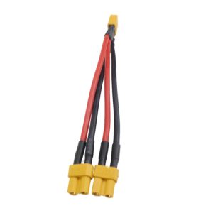 Parallel Battery Connector Cable Dual Extension Y Splitter Silicone Wire for RC Battery ESC RC XT30 to XT30 1 to 2