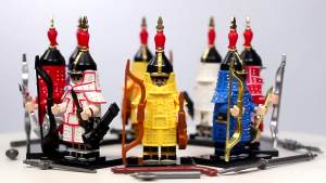 Ancient Qing Dynasty Banners Soldier Brick Toy