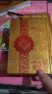 AL Quran Al Haqq Cover Emas ukuran A6