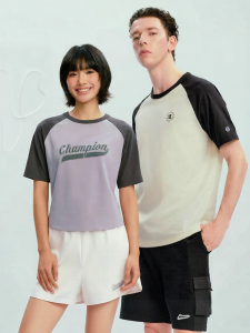 Champion | Color Block Raglan Sleeve Printed T-shirt