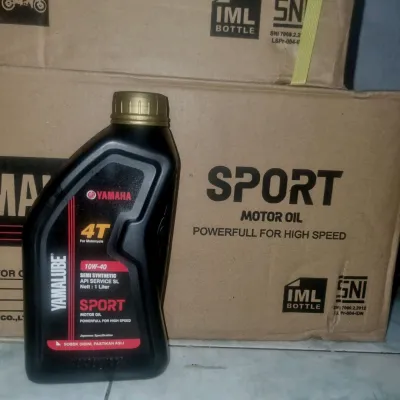Oli Yamalube Sport Oil Mesin SAE 10W-40 1L 1 Liter Perdus x 24 Botol