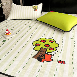 SHAYA | Cartoon Ice Silk Cool Bed Sheet Set