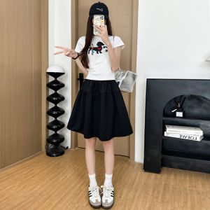 XIANYIJIAO | Navy Japanese Style Short Casual Lightweight Skirt