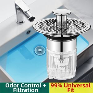 Anti-Block Drain Filter Deodorizing Sink Stopper