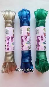 20/50M Steel Wire Clothesline Portable Clothing Drying Rope Strong Clothes Drying Line Camping Outdoors Balcony Accessories
