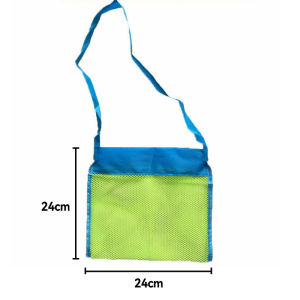 Large Mesh Beach Bag Portable Tote With Convenient Hanging Hole Quick Dry Net Tote Breathable Foldable Storage For Toys