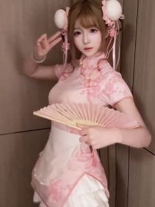 New Chinese Style Cheongsam Dress Halloween Christmas Cosplay Uniform Short Sleeve Maids Uniform Short Cheongsam Daily Wear