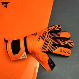 Sarung tangan kiper bola PGS EGLE hitam oren terlaris
