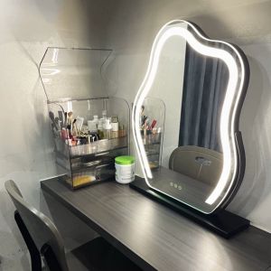 Cloud Mirror LED Smart Makeup Desk Mirror Beauty Care Supplemental Mirror Rotatable Home Use Personal Care Tool