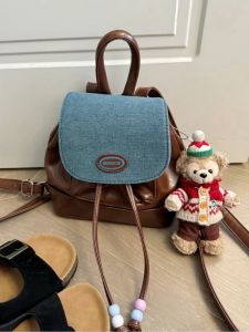 Silver Lightweight Small Womens Backpack 2024 New Design Commuter Bag Cute Drawstring Mini Backpack Soft PU Casual Style