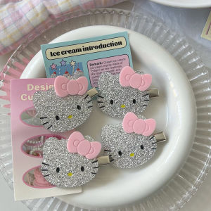 กิ๊บติดผมลูกแมวประกายผู้หญิง Ins ผ้าโพกศีรษะน่ารักหวาน Cool Girl Heart Bangs คลิป Culolo