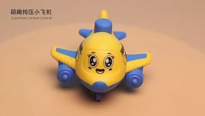 Đồ chơi máy bay tàu thủy hoạt hình chạy cót nhấn là chạy đồ chơi cho bé trai bé gái tập bò 6-36 tháng tuổi nhựa ABS an toàn