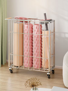 QINQI | Mobile Yoga Mat and Fitness Equipment Storage Rack