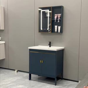 Bathroom Vanity Cabinet Bathroom Vanity Cabinet Storage Set Bathroom Vanity Cabinet Toilet Sink Cabinet Simple Floor Alumimum Washbasin Cabinet Combination 浴室柜