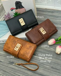 DOMPET WANITA MOTIF POLOS