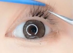 3PCS Eyelash Extensions with Glue Hot melt hair grafting False eyelashs simulation plain face natural beginner eyelash for girl