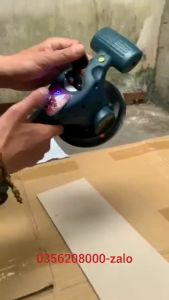 Máy ốp lát lát gạch hai chức năng AKUZA chính hãng CAO CẤP dùng 2 pin-Hít gạch và đầm rung