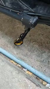 แผ่นรองขาตั้ง ตีนเป็ด สำหรับwave/click/adv/msx/forza/xmax/r15/mt15/pcx/mslaz/cbr150/dream/sparx/x1/mio/nouvo/fino/sonic/ls/fresh/Grand Filano รุ่นอื่นทักแชท งานCNC(0295)