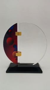 GLASS CRYSTAL PLAQUE TROPHY ( 10 DESIGN AVAILABLE  )