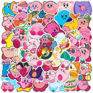 Bandai | 50PCS Game Kawaii Kirby Stickers Decals Classic Toys DIY Phone Luggage Guitar Car Cartoon Graffiti Sticker Kids Gift