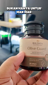 Raudhya Olive Guard+ Terbaru & Original - Hologram on Box - Easy to Swallow - 100% Organic Ingredients - No Artificial Flavoring