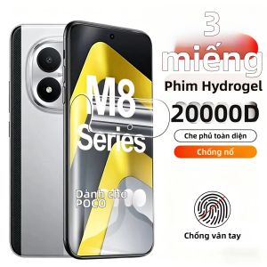 TAOYUNXI | 3 Miếng Dán Bảo Vệ Màn Hình Hydrogel Mềm Cho Poco M8 M7 M6 Pro 5G 4G Full Cover HD Màng Bảo Vệ Chống Trầy Xước Chống Vân Tay