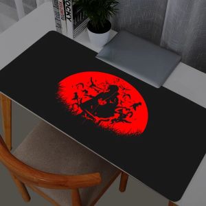 Bandai | Mouse Pad Anime Naruto Itachi Uchiha Gamer Large Mouse Pads XL Tablet Varmilo Keyboard Carpet Kawaii Gaming Accessories Mousepad