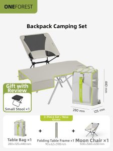 one forest | Lightweight Aluminum Waterproof Folding Table