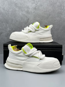 Mens Breathable Cloth Shoes Spring 2024 Fashion Casual Low-Top Thick Bottom Lightweight Increased Height White Sneakers