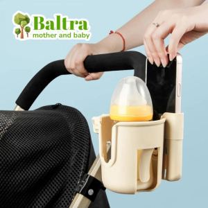 Baltra 2-in-1 Baby Stroller Cup Holder with Phone Holder Baby Bottle Rack Adjustable Accessories Universal Stand
