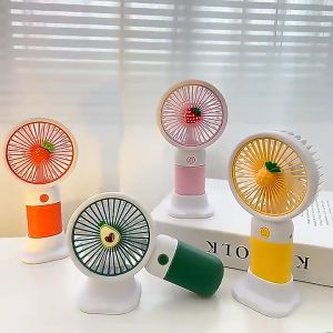 KIPAS ANGIN MINI GENGGAM Cute Kipas Lipat PORTABLE Mini Fan Lucu Mungil Simple Buah