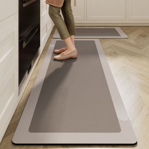 VIKAMA Kitchen diatom mud mat wabi-Sabi water absorbent oil non-slip mat home long easy to care quick dry mat