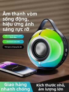 Loa Bluetooth Di Động Siêu Trầm Mini Chất Lượng Cao 1307B Loa Di Động Có Màn Hình LED Thiết Bị Âm Thanh Không Dây Cho Xe Hơi