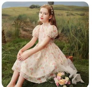 DRESS NATAL KOREA PESTA MEWAH ANAK PEREMPUAN IMPORT SIZE 2-6 TAHUN KEKINIAN