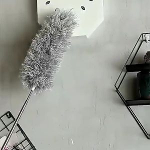 280cm Telescopic Microfiber Feather Duster Bending Adjustable Anti-static Handhold Portable Cleaner Brush Soft Save time and effort Household Car Sweeper Long Handle Cleaner Wall Window Ceiling Curtain Car Windshield Cleaning Tool