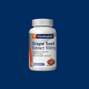 VitaHealth Grape Seed Extract 100mg 60S / 2X60S [ EXP DATE : 13/8/2027 ] [SUPPLEMENT FOR ANTIOXIDANTS ]
