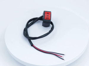 Motorcycle Handlebar 3‑Position ON‑ON‑OFF High Low Beam Modified Switch Pure Copper Wire Auxiliary Light Control Switch for 22mm Handlebar