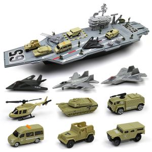 Kids Oversized Aircraft Carrier Combat Ship Warship Assemble Aircraft Carrier Battleship Model Artificial Ship Model Boy Toy