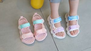 Dép Sandal Đi Học Bé Gái Cao Cấp Dép Quai Hậu Bé Gái êm chân thoáng khí Xăng đan trẻ em gái mùa Hè GG124