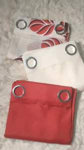 Quarter7 Curtains - Geena Fabric - Colendale Design - Red - SOLD PER PIECE/PER PIECE