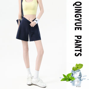 Dark Navy Blue A-Shape Butt-Lifting Casual to Fitness Womens Shorts