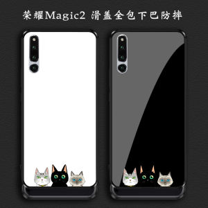 เคสโทรศัพท์ซิลิโคนนิ่มป้องกันการตกหล่นแบบเต็มจอสำหรับ Huawei Honor Magic2 Play5 Magic3 pro 4 pro 6T 7 รุ่น Cat INS Popular Female Couples