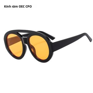 Quá Khổ Cầu Đôi Kính Mát UV400 Chống Phản Quang Photochromic Polycarbonate Ống Kính Cổ Điển Punk Vàng Kính Thời Trang Cho Phụ Nữ Và Nam Giới