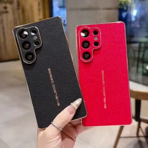 Ốp Lưng Điện Thoại Xiaomi Redmi Note 15 Pro Plus 15C A5 14 Mi 15T 14T Cao Cấp Chất Liệu Nhựa TPU Mạ Điện Da PU Vân Litchi Chống Sốc