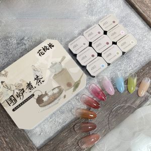 High Saturation Thick Gradient Nail Art Glue Washable Tea Cooking Party Photography Gel Nail Polish Gradient Blending Manicure