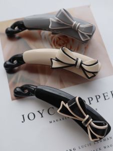 French Style Large Butterfly Knot Hair Clip Elegant Simple Match All Hair Accessories Bananas Clamp Acetate Hairpins