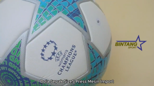 Bola Futsal Size 4 Liga Champion Model Press Mesin Bahan Kulit PU Kualitas Terbaik