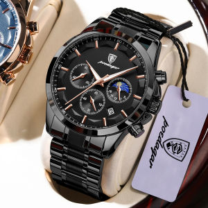 POEDAGAR | POEDAGAR Man Clock Waterproof Luminous Stainless Steel Fashion Men Watch Chronograph Date Quartz Business Mens Watches