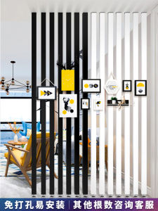Modern Minimalist Partition Screens Living Room Hallway Decoration Scandinavian Wood Bar Bedroom Solid Wood Grille Vertical Bar Column